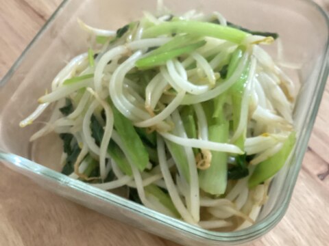 ターサイともやしの炒めもの